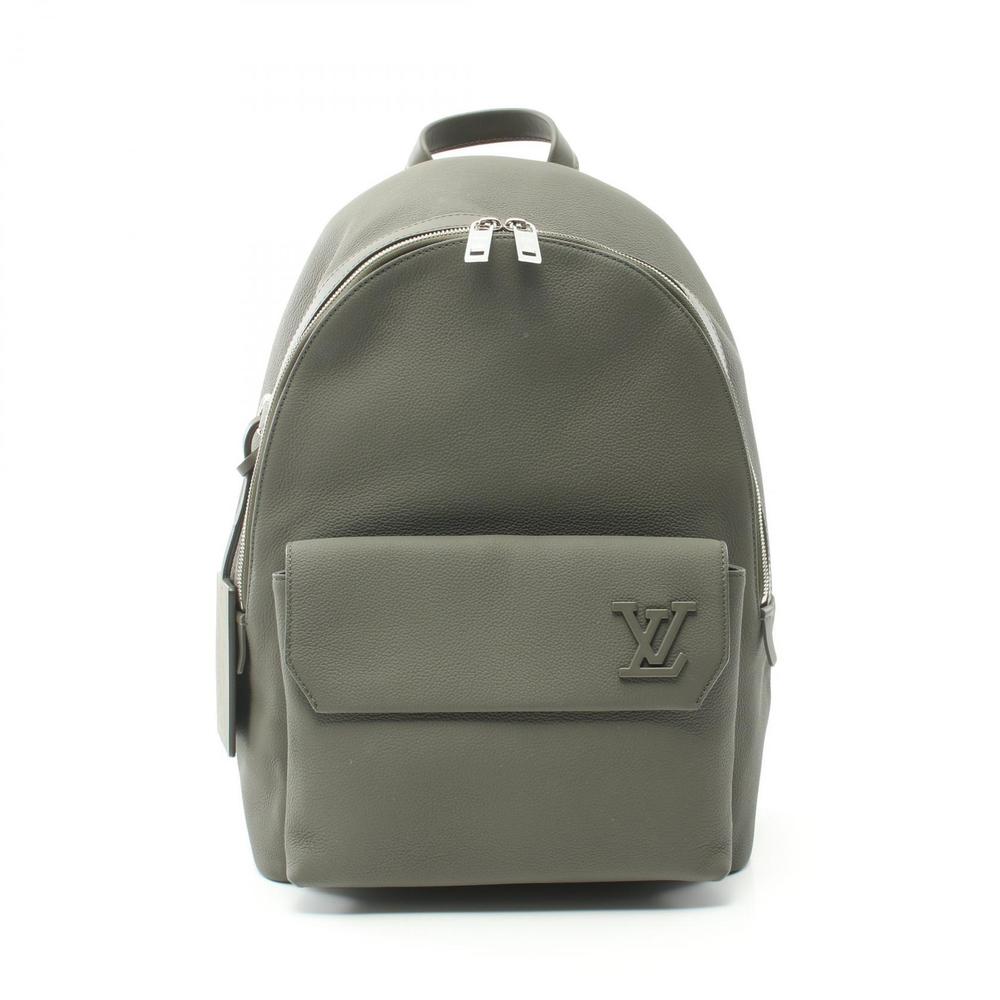 LOUIS VUITTON Takeoff Backpack Rucksack Backpack Bag Leather Aerogram Khaki
